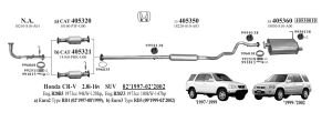 HONDA CRV  MANİFOLT BORUSU EGZOZ 2.0İ (1995 - 02)