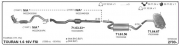 VOKSWAGEN GOLF 5 CATALYTIC CONVERTER 1.6 FSI BLF Engine 2003>.