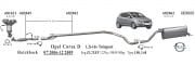 OPEL CORSA D  ARKA EGZOZ  (1.2 - 1.4) 2006>...