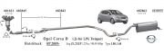 OPEL CORSA D  ARKA EGZOZ  (1.2 - 1.4) 2006>...