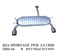 KİA SPORTAGE ARKA  EGZOZ. 2.0  (2004 - 08)