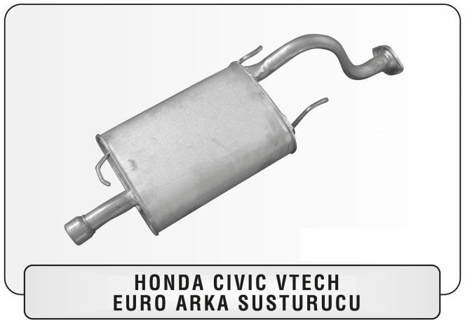 Honda Civic Euro Rear Exhaust VTec 1.4 - 1.5 (1995-01)