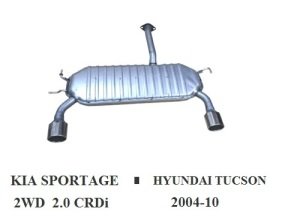 HYUNDAI TUCSON REAR EXHAUST. 2.0 CRDI (2004 - 09)