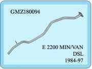 Mazda E2200 Minibus Outlet Pipe