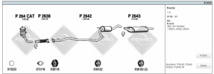 FORD FIESTA CENTER EXHAUST 1.4i (1995 - 01)