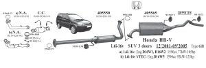 HONDA HRV KATALYTISCHER KONVERTER 1.6İ 16V (1999 - 05)