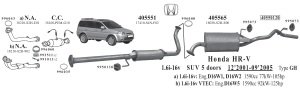 HONDA HRV KATALYTISCHER KONVERTER 1.6İ 16V (1999 - 05)