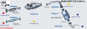 ISUZU NPR LONG 10 EXHAUST INTERMEDIATE PIPE E5 2013 >..
