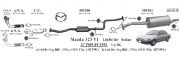 MAZDA 323 REAR EXHAUST 1.3 - 1.6İ Sedan(1989 - 94)