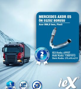 MERCEDES AXOR VORDERES AUSPUFFROHR SPIRAL E-5 OM 906