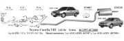 TOYOTA COROLLA TERRA REAR EXHAUST 1.3 / 1.6 (1997 -02 )