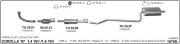 TOYOTA COROLLA TERRA REAR EXHAUST 1.3 / 1.6 (1997 -02 )