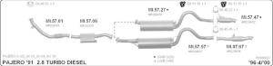 MITSUBISHI PAJERO REAR EXHAUST PIPE 2.5 - 2.8 TDIC (1994 - 00)
