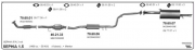 KIA SEPHIA REAR EXHAUST. 1.5 -1.6 (1992-97)