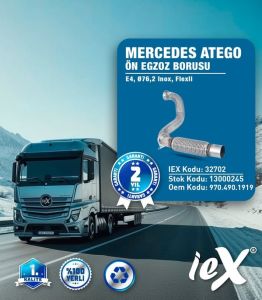 MERCEDES ATEGO  ÖN BORU EGZOZ BORUSU SPİRALLİ E-4