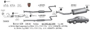 ROVER 620 FRONT PIPE EXHAUST. (1993 - 99)