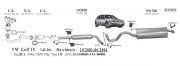 VW CATALYTIC CONVERTER 1.4 16V BUD Engine (Golf 4 - Polo)