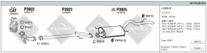 MITSUBISHI L 200 REAR EXHAUST 2.5 D 4X4 (2007-12)