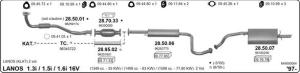 DAEWOO LANOS REAR EXHAUST 1.3 1.5 1.6İ (1997 - 03)