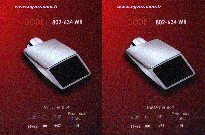 OPEL CORSA EXHAUST TIP HORIZONTAL SQUARE