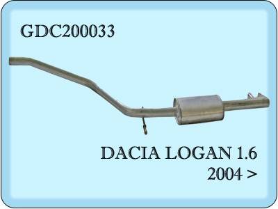 Dacia Logan Middle Exhaust 2004>...