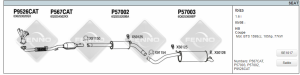 SEAT IBIZA REAR EXHAUST 1.4I /1.6/1.9SDI. 2008>...