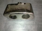 SQUARE HORIZONTAL EXHAUST TIP DOUBLE LOOK