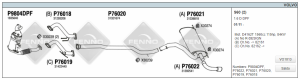 VOLVO S60 REAR EXHAUST 1.6D 2011>....