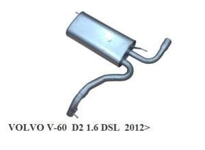 VOLVO S60 REAR EXHAUST 1.6D 2011>....
