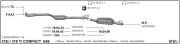 BMW E46 REAR EXHAUST (COMPATC) 3.16 i/Ti 3.18 i/Ci/Ti