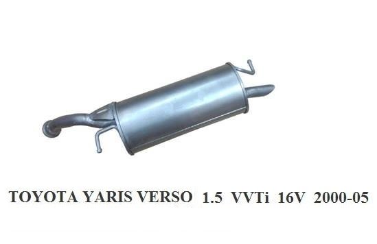 TOYOTA YARIS VERSO ARKA EGZOZ 1.3 -  1.5VVTİ 16V (2000 - 06)
