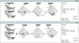 FORD FOCUS REAR EXHAUST 1.6 2011>...