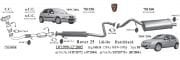 ROVER REAR EXHAUST 25/211/214/216 1.1 ,1.4 - 1.6İ 16V HB (1995-00)