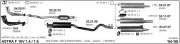 OPEL ASTRA F ARKA - ORTA  EGZOZ 1.4 İ - 1.6 İ (1991 - 98) Hadcback