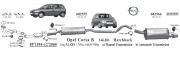 OPEL CORSA B  ARKA - ORTA  EGZOZ 1.2 /1,4İ /1.6i ( 1993 -00 )