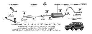 SUZUKI VITARA CENTER EXHAUST 1.6 4x4 (88-91)