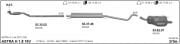 OPEL ASTRA G ARKA - ORTA  EGZOZ 1.4 - 1.6 8V (1998 - 04)