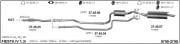 FORD FİESTA ARKA ORTA  EGZOZ 1.25 - 1.3 - 1.4 (1995 - 99)