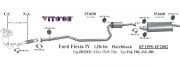 FORD FİESTA ARKA ORTA  EGZOZ 1.25 - 1.3 - 1.4 (1995 - 99)