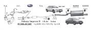 SUBARU İMPREZA  ARKA EGZOZ.1.5 - 1.6 - 1.8 4WD (1995 - 06)