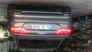 AUDI EXHAUST TIP DOUBLE OUTLET RIGHT AND LEFT OUTPUT