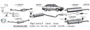 OPEL ASTRA F CATALYTIC CONVERTER 1.4 - 1.6 (1994 - 98)