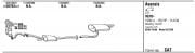 TOYOTA AVENSIS CATALYTIC CONVERTER (T22) 2.0 VVT-i (2000 -05)
