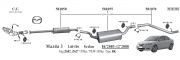 MAZDA 3 CATALYTIC CONVERTER 1.6İ 16V (2003 - 09)