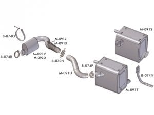 MERCEDES  AXOR  ÖN EGZOZ  BORU SPİRALİ 1840 Çekici 457 Motor MB1831 1835L Uzun Tip(2002 -08)