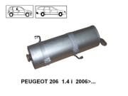 PEVGEOT 206 1.4İ 16V REAR EXHAUST. (SD / HB )2006>