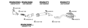 RENAULT MEGANE IV ARKA EGZOZ 1.3 TCE HB  2018 >.....