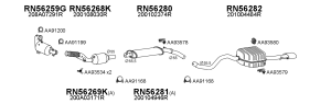 RENAULT MEGANE IV ARKA EGZOZ 1.3 TCE Sedan 2018 >.....