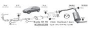 MAZDA 323 REAR EXHAUST 1.5 - 1.8 HB Practical (1994 - 98)