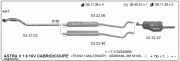 OPEL ASTRA G ORTA ARKA  EGZOZ 1.4 16V - 1.6 16V (1998 - 04)